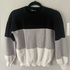 SHEIN color block sweater